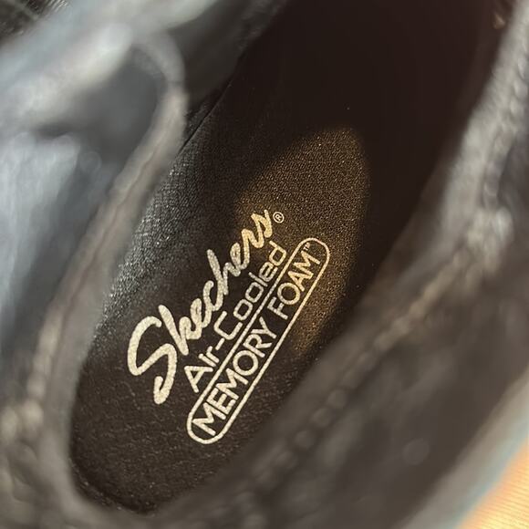 Skechers Frenchie Sleekish Wedge Boots with Buckle Detail Size 6.5 - Picture 7 of 11